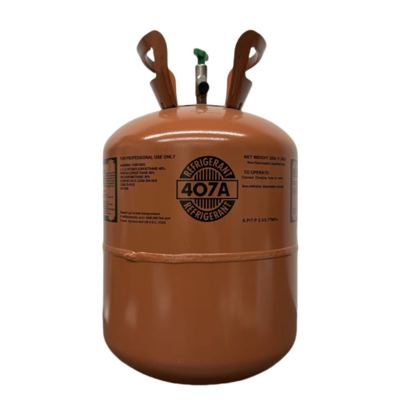 25Lb R407A / R-407A Refrigerant Gas Cylinder for Commercial Refrigeration Systems refrigerant cylinder